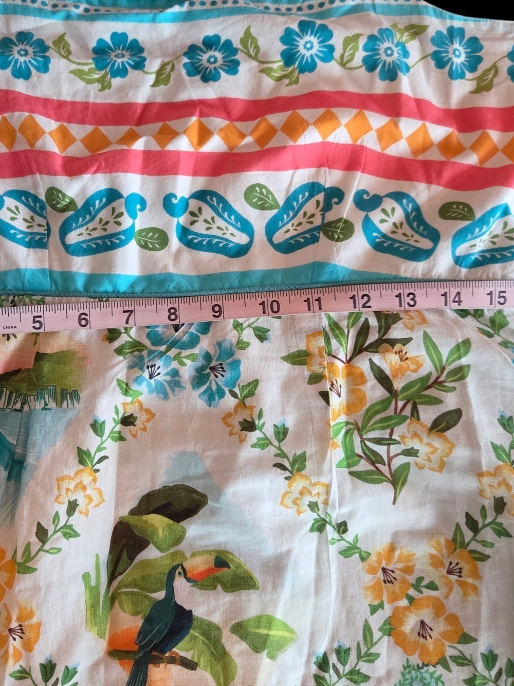 FARM Rio Multicolor Tropical Midi Dress - White, Blue, Pink, Green Midi Dress M - Picture 5 of 5